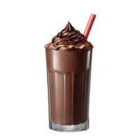 Chocolate shake isolated on transparent background png