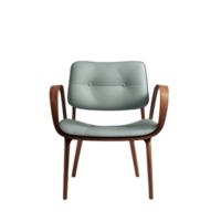 Realistic bent wood armchair isolated on transparent background png
