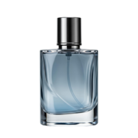 Unbranded perfume bottle with a minimalist design, ideal for beauty and luxury marketing campaigns. The clear glass bottle reflects sophistication, perfect for high-end cosmetics visuals png