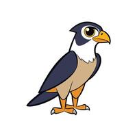 A cartoon bird with big eyes and a long beak vector