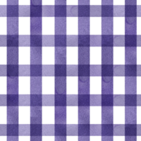 Watercolor checkered seamless pattern with plum colored stripes. Hand drawn trendy violet background with lines for textile, fabric, packing design. Web and banner repeated pattern png