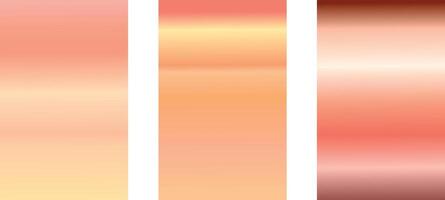 Modern beautiful colorful gradient background set, color palette, lovely landscapes, abstract banner, trendy collection, bright and elegant gradients vector