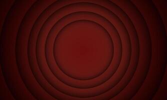 hypnotic background with concentric circles. Red halftone retro sound wave. dark red classic radial. vector