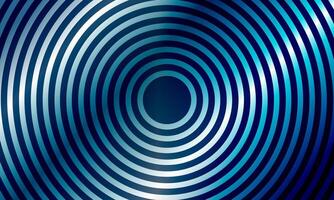 Concentric circle. Circular line pattern glow blue background. vector