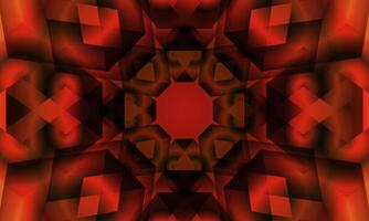 dark red kaleidoscope pattern. abstract mosaic Background. vector