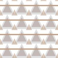 Seamless geometric pattern with beige triangles vector