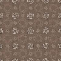 Seamless abstract pattern with circles on brown background vector