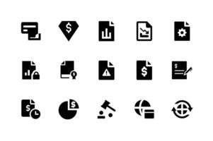 Modern business icons designed for consulting and strategy work vector