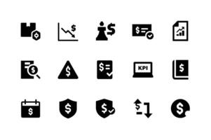 Essential business icons set for marketing and branding needs vector
