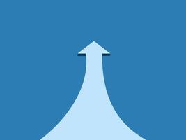 Progress, ambition, arrow of growth. vector