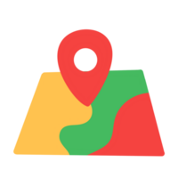 The map icon with a pin on it png