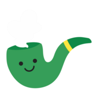 A green pipe with a smiling face png