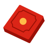 A red box with a yellow dot on it png