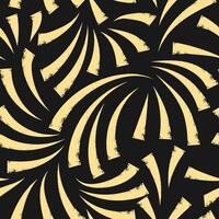 Seamless pattern with textured lines and curls. Chalk grunge curves. vector