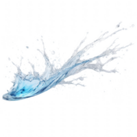 Water splash impacting a surface, creating a dynamic, abstract form. png