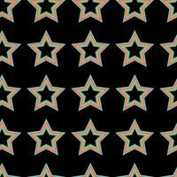 Seamless pattern in retro style with colorful star. illustration for fabric, packaging, wrapping paper, wallpaper, cover vector