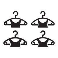 Clothes Hanger Icons Set vector