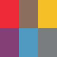 Trendy Modern Color Block Palette vector