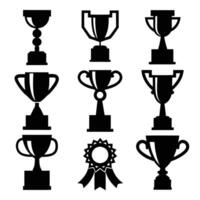 Timeless Trophy Silhouettes Collection vector