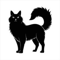 orwegian forest cat vector