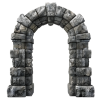 an archway made of stone on a transparent background png