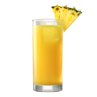 Glass of Pineapple Juice Isolated on Transparent Background png