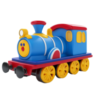 Colorful Toy Train Engine Model Design png