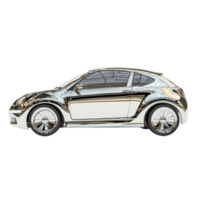 Chrome Coupe Car Side Profile Displaying Design png