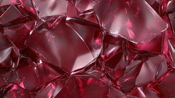 Abstract background of ruby red ice cubes photo