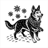 German shepherd dog different vector