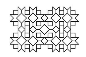 Abstract geometric background for coloring books vector