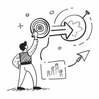 Young man setting career goals concept as High resolution image of a young man setting career goals with a glossy backdrop highlighting ambition and growth mindset in professional Dynamic Set 2 vector