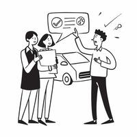 Young couple researching first car deals concept as High resolution image of a young couple researching deals for their first car with a glossy backdrop highlighting the excitement Dynamic vector