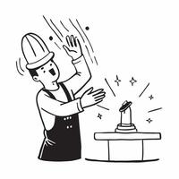 Worker treating a minor injury during festive hours concept as High resolution image of a worker treating a minor injury during festive working hours capturing the balance between Dynamic vector