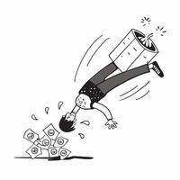 Worker slipping on festive decorations concept as High resolution image of a worker slipping on festive decorations during work hours capturing the blend of celebration and unexpec Dynamic vector