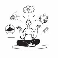 Woman practicing mindfulness meditation concept as High resolution image of a woman practicing mindfulness meditation with a glossy backdrop highlighting inner peace and growth min Dynamic Set 2 vector