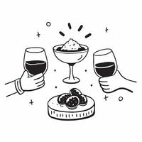 Wine pairing with tapas concept as High resolution image of a wine pairing with tapas with a glossy backdrop showcasing the diverse and flavorful small plates of tapas paired with Dynamic Set 2 vector