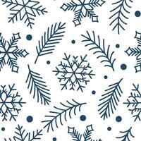 Winter holidays seamless tile pattern with snowflakes and holiday symbols for festive decor concept as Snowflakes and various holiday symbols arranged seamlessly to create festive Dynamic vector