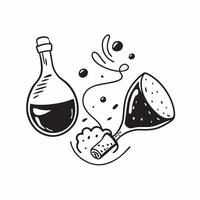 Wine pairing with Italian cuisine concept as High resolution image of a wine pairing with Italian cuisine with a glossy backdrop highlighting the rich and traditional flavors of It Dynamic Set 2 vector