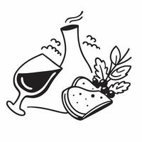 Wine pairing with Mediterranean cuisine concept as High resolution image of a wine pairing with Mediterranean cuisine with a glossy backdrop capturing the fresh and vibrant flavors Dynamic Set 2 vector
