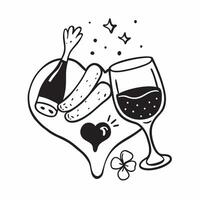 Wine pairing with comfort food concept as High resolution image of a wine pairing with comfort food with a glossy backdrop showcasing the warm and hearty flavors of comfort dishes Dynamic Set 2 vector