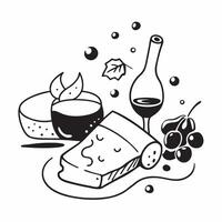 Wine pairing with gourmet snacks concept as High resolution image of a wine pairing with gourmet snacks with a glossy backdrop showcasing the elegant and flavorful combinations of Dynamic vector