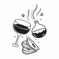 Wine pairing with ethnic cuisine concept as High resolution image of a wine pairing with ethnic cuisine with a glossy backdrop highlighting the unique and flavorful combinations of Dynamic Set 2 vector