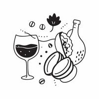 Wine pairing with ethnic cuisine concept as High resolution image of a wine pairing with ethnic cuisine with a glossy backdrop highlighting the unique and flavorful combinations of Dynamic vector