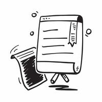 Whiteboard and flip chart icon with blank area for personalized messages concept as A customizable whiteboard and flip chart icon featuring a blank area for adding personalized mes Dynamic vector
