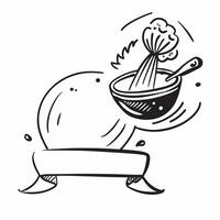 Whisk and bowl illustration with space for text and graphics concept as An illustrative whisk and bowl design featuring ample space for both text and graphics perfect for illustrat Dynamic vector