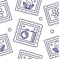 Whimsical frame seamless tile pattern with playful designs and charming elements concept as Playful whimsical frames form seamless tile patterns with charming elements adding fun a Dynamic vector