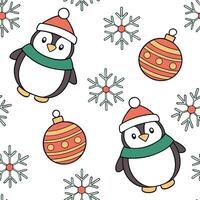 Whimsical Christmas characters and snowflakes seamless tile pattern with playful holiday elements concept as Playful Christmas characters and whimsical snowflakes create seamless t Dynamic vector