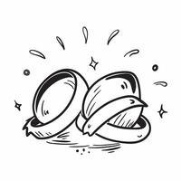 Wedding rings icon with copy space on white background concept as A illustration of wedding rings icon with ample copy space on a white background ideal for wedding invitati Dynamic vector
