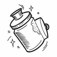 Water bottle icon with copy space on a minimalist background concept as A image of a water bottle icon with ample copy space on a minimalist background ideal for hydration a Dynamic vector